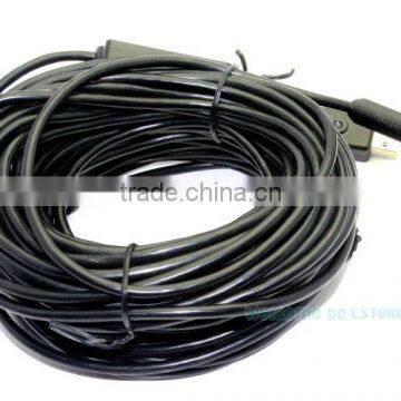 Dia 10mm 20 Meter USB Inspection Camera Endoscope Waterproof 4 LED Pipe Wire Cam