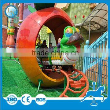 Cute Steel and Fiberglass Kids Rides Apple Train Roller Coaster for Sale photo-4