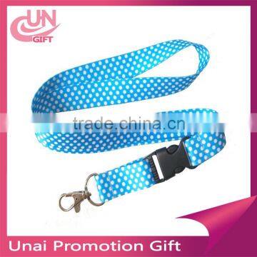 Hot sale bulldog clip lanyard with safety breakaway