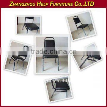 Metal frame and PU cover hotel room chair