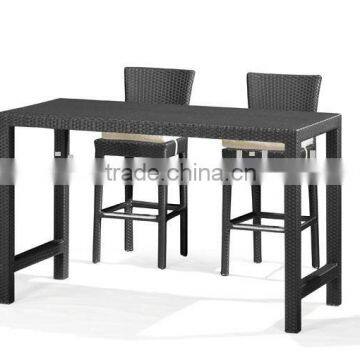 Rattan Bar Table & Chair Set