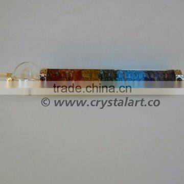 SPINNING MARKABA STAR 7 CHAKRA FACETED CRYSTAL HEALING WAND