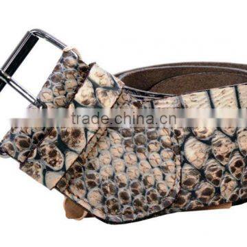 Belt in leather Croc ZULU