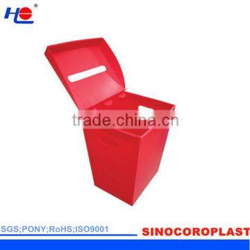 waterproof and non-corrosive plastic polypropylene corrugated box