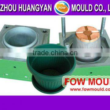 Custom High Quality Plastic Flower Pot Injection Mould photo-6