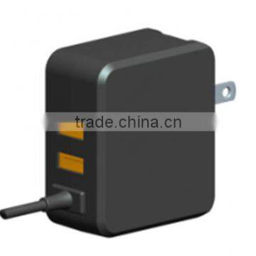 IQ chip multiple USB Charger 3 Port 5V 4.4A, 22W with CE, UL, FCC certificate