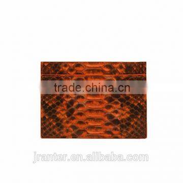 2016 Fashion Python Snakeskin Leather Creddit Card Case,business Name Card Holder photo-5