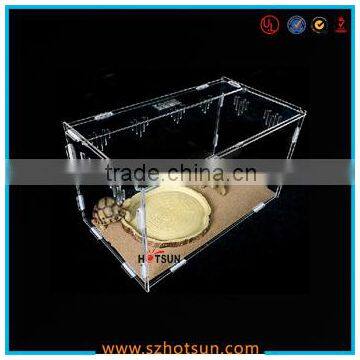 High quality clear DIY acrylic reptile display cases custom reptile cage