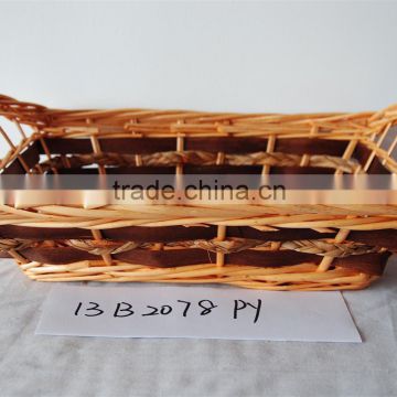 wicker tray basket