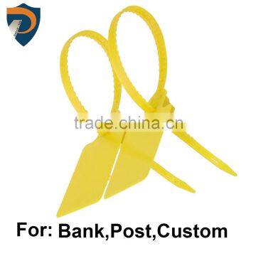 China Coloured self-locking cable ties Plastic Seal Lock Alock Security Seals DP-410TY