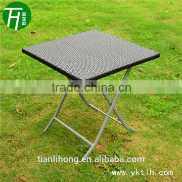 Outdoor Table Folding Rattan Cafe Table