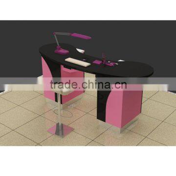 Best Price 3d Design Double Nail Table for Beauty Salon Kiosk photo-6