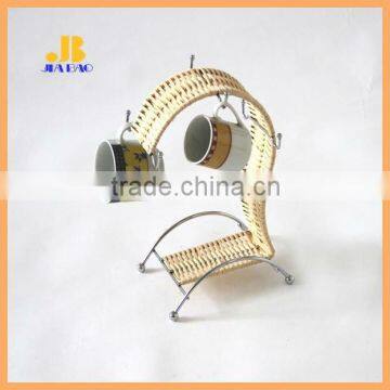 2015 furniture design rattan coffee cup rack