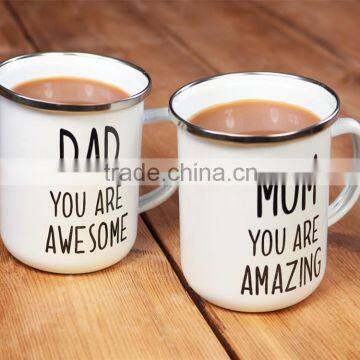 Stocked,Eco-Friendly Feature Enamel Metal Cup Custom Private Label Mountain Enamel Coffee Mugs photo-4