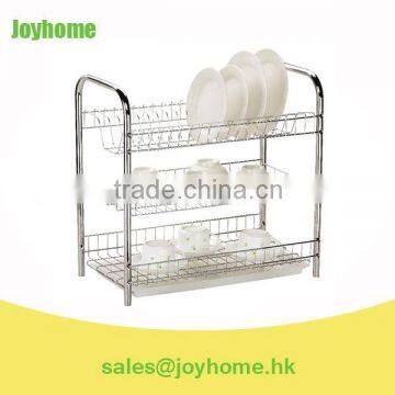 3 Tier stainless steel kitchen dish rack