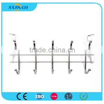 Household Wall Mounted Metal Pothook with 5 Hooks Used in Bedroom, Kitchen and Bathroom XQ1228