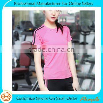 Wholesale running fashion gear custom t shirt for women