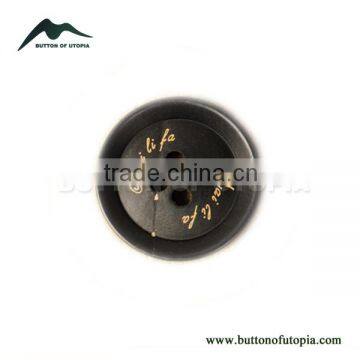 Beautiful Engraved Horn Buttons Round Four Holes Designer Button