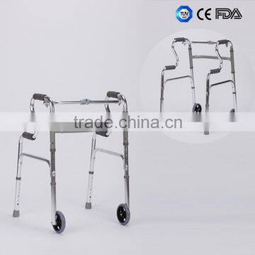 Elderly Walking Aid Support Height Adjustable Rollator Walker With Wheels in Frond photo-4