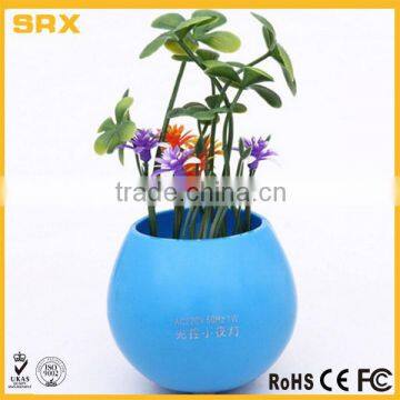 MADE CUSTOM LED LIGHT-CONTROLLED POTTED NIGHT LIGHT COLORFUL PLANTS INDUCTION LAMP photo-2