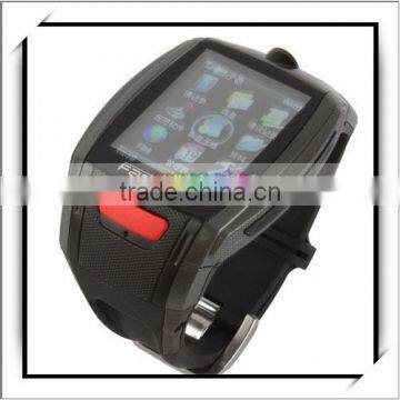 New Style LCD Touch Screen Watch Mobile Phone With GPRS Black