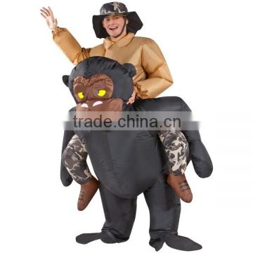 Hola gorilla rider inflatable costume for sale