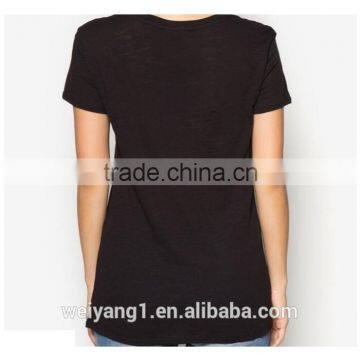 Flecked Cotton-Blend T-Shirt Woman Summer Cool T Shirt photo-3