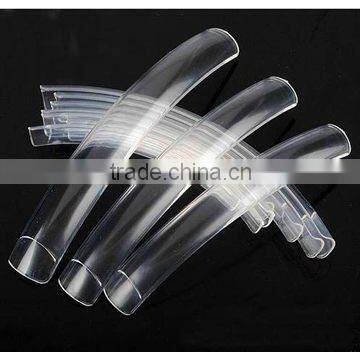 G1-011 CLEAR salon nails ,square salon nails ,long nails .