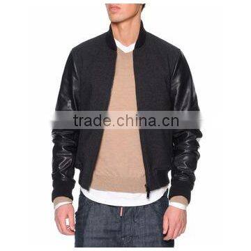 High Quality Bomber Jacket - Custom Made Black Bomber Jacket With Embroidery Design