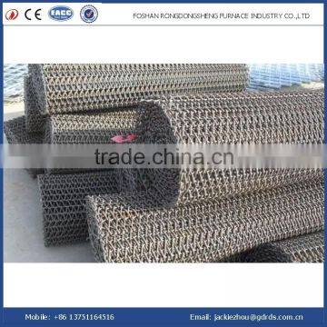 High temperature stainless steel flat wire mesh belt conveyors for furnace