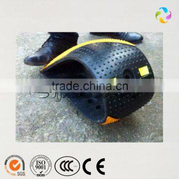 flexible reflective rubber speed bump with color strips