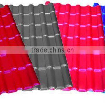 Lasting color plastic spanish style synthetic resin roof tile