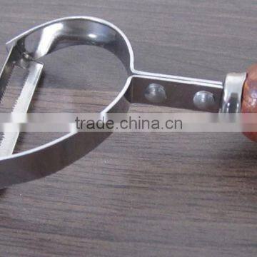 Free Shipping!wholesale Stainless Steel Vegetable&fruit Peeler With Wooden Handle P19 photo-4