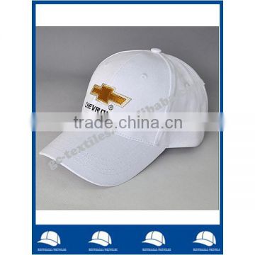 hot selling white cotton twill six panel embroidery logo baseball cap