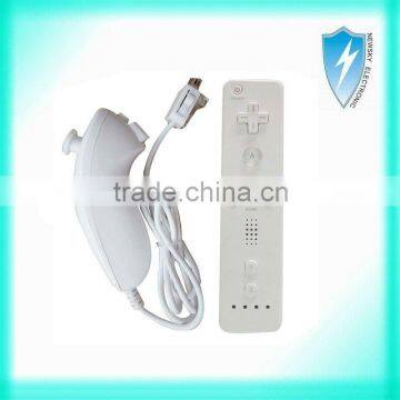 Hot selling Brand-new white for WII nunchuk+for wii remote controller