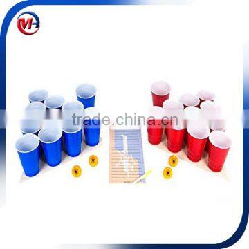 Reusable Disposable Plastic Red Cups 30pcs Beer Pong Party Kits photo-3