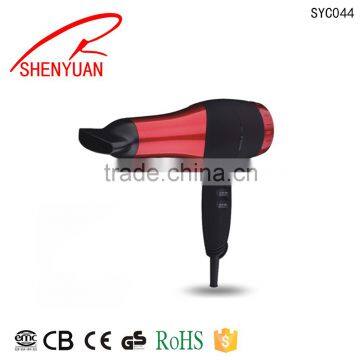 Foldable 2 Speeds Setting Western Hair Dryer with rubberized handle