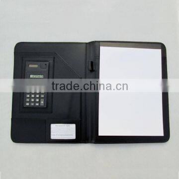 A4 PU Leather Executive Business Conference Folder Organizer Planer with Calculator and note pad