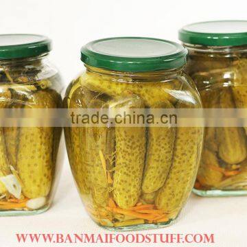 Best Selling Vietnamease Pickled Cucumber, Pickled Gherkin in Glass Jar