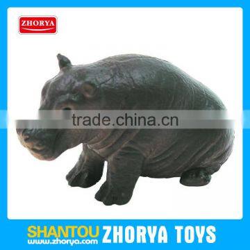 Plastic Animal Model Wild Animals Small Hippo Figures toys