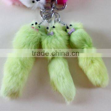 New Design Wholesale Real Genuine Fox Fur Keychain With Name photo-3