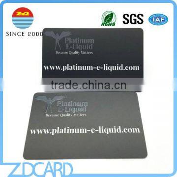 Customized Cr80 offset printing black pvc card
