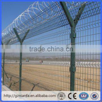 Safety Fence with Razor Barbed wire/PVC Safety Fence/Safety Wire Mesh Fence(Guangzhou Manufacturer)