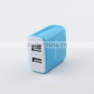 Portable 2 USB Ports Mobile Phone Travel Charger With US / EU Plug photo-4