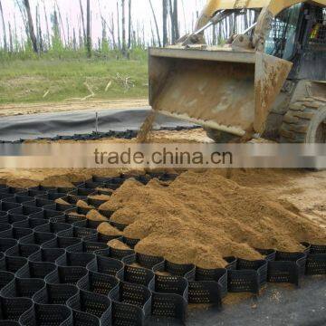 hdpe plastic geocell retaining wall soil stabilizer