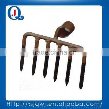 Fork head JQ102-6 with four tines for garden and farm