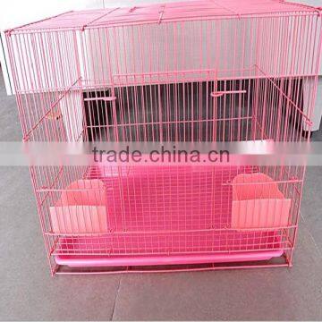 Low carbon steel wire galvanized chinese animal bird cage for live canary birds