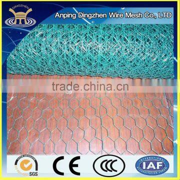 High quality cheap Green PVC coated galvanized chicken wire netting hexagonal mesh