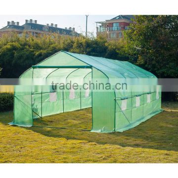 Greenhouse Tunnel Nursery with Ventilation Windows