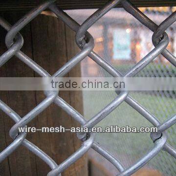 4' green wire galvanized chain link fence with slat ( ISO, BV, CE Factory)